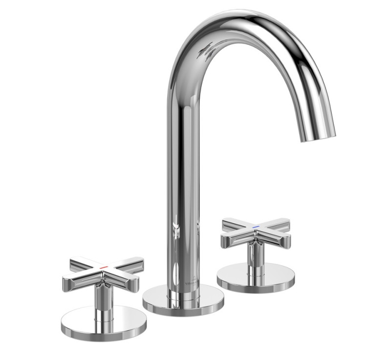 Villeroy&Boch Loop&Friends bateria umywalkowa trzyotoworowa chrom połysk TVZ10600900061