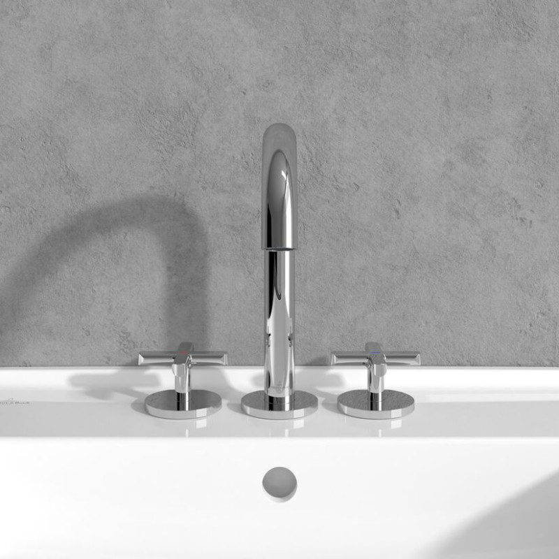 Villeroy&Boch Loop&Friends bateria umywalkowa trzyotoworowa chrom połysk TVZ10600900061