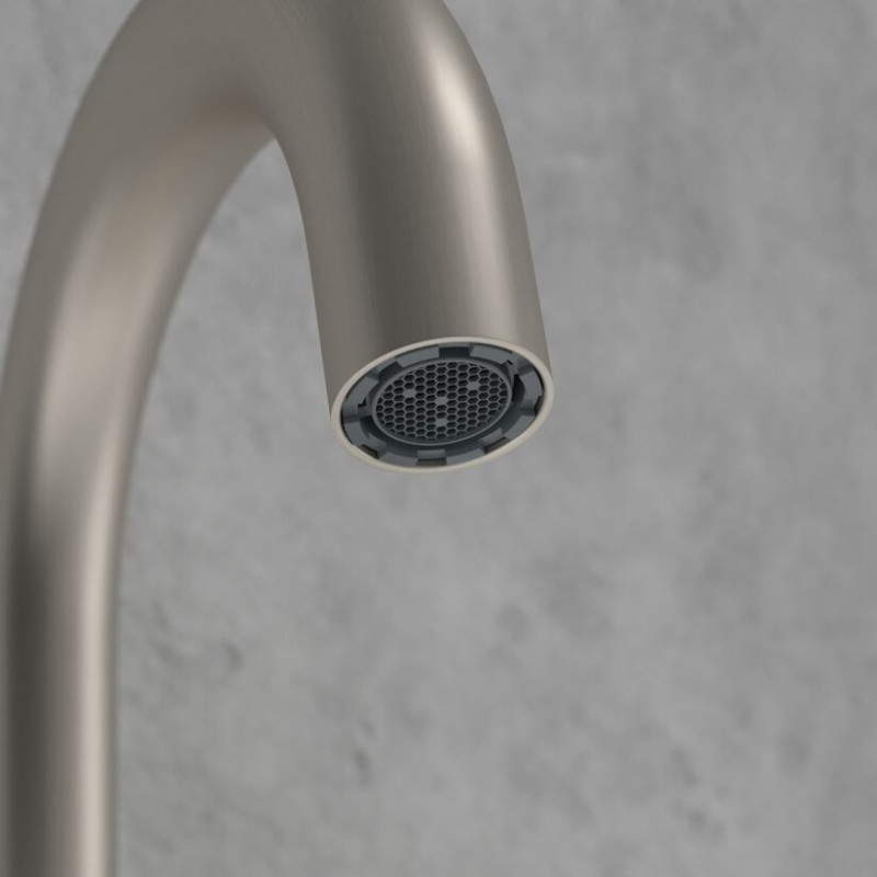 Villeroy&Boch Loop&Friends bateria umywalkowa trzyotoworowa nikiel szczotkowany TVZ10600900064