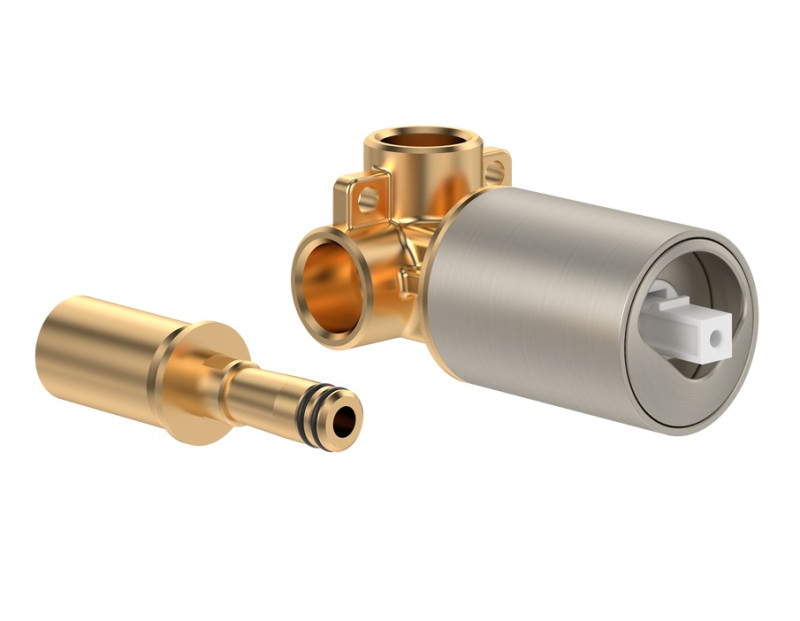 Villeroy&Boch uniwersalny element podtynkowy do baterii umywalkowej nikiel szczotkowany TVW10611B15064