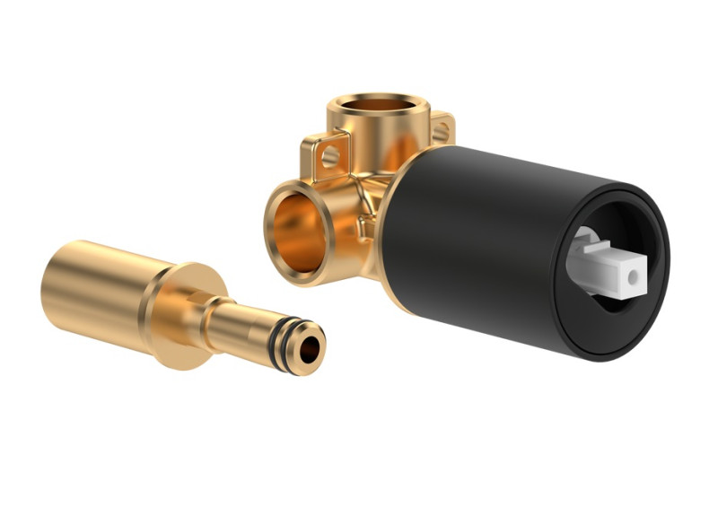 Villeroy&Boch uniwersalny element podtynkowy do baterii umywalkowej czarny matowy TVW10611B150K5