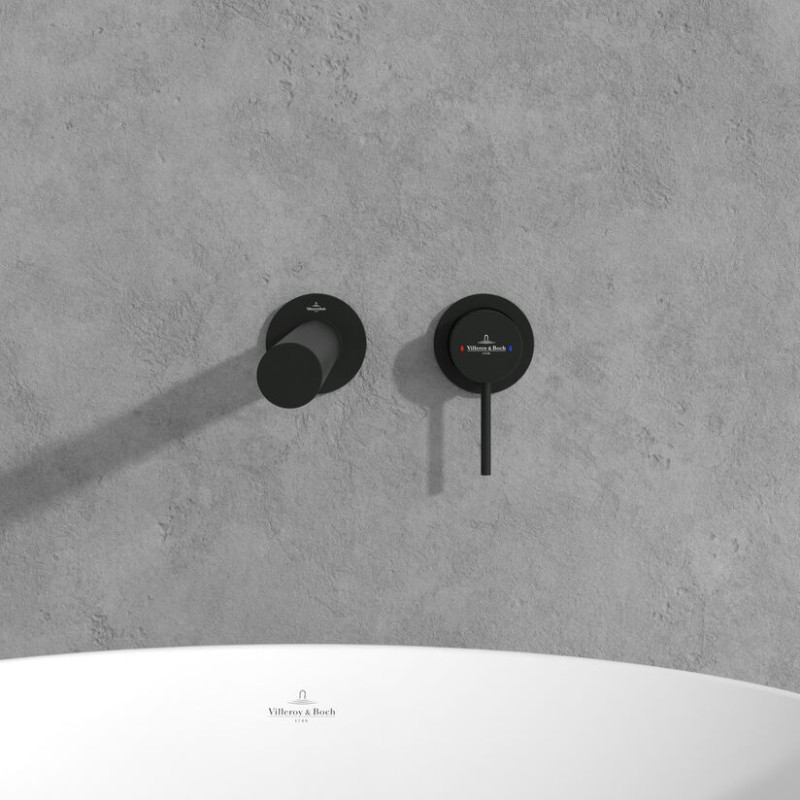 Villeroy&Boch Loop&Friends bateria umywalkowa podtynkowa czarny matowy TVZ106010000K5