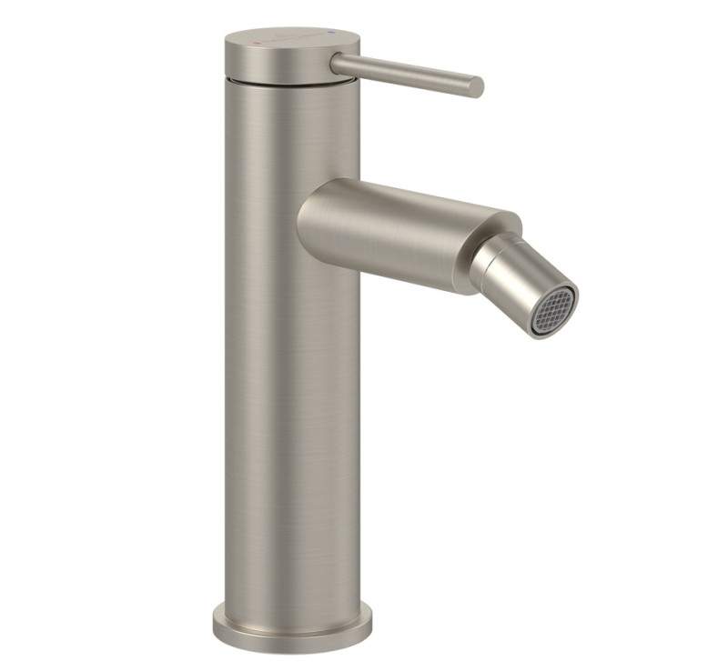 Villeroy&Boch Loop&Friends bateria bidetowa z korkiem automatycznym nikiel szczotkowany TVB10620115364