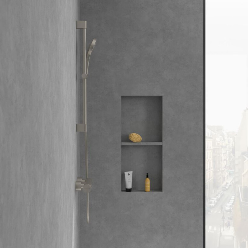 Villeroy&Boch Loop&Friends bateria prysznicowa ścienna nikiel szczotkowany TVS10630115364