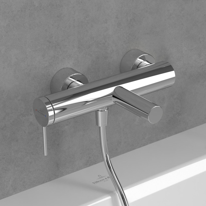 Villeroy&Boch Loop&Friends bateria wannowa ścienna chrom połysk TVT10650115361