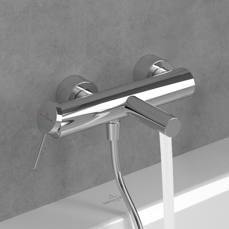 Villeroy&Boch Loop&Friends bateria wannowa ścienna chrom połysk TVT10650115361