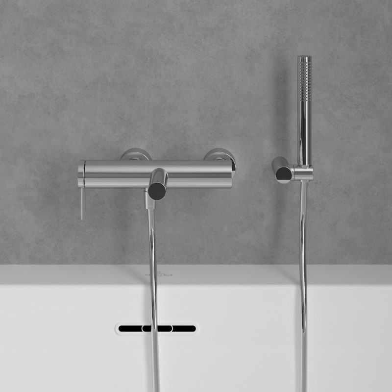 Villeroy&Boch Loop&Friends bateria wannowa ścienna chrom połysk TVT10650115361