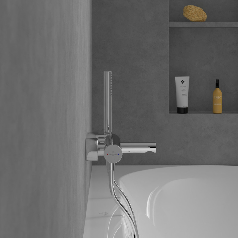 Villeroy&Boch Loop&Friends bateria wannowa ścienna chrom połysk TVT10650115361