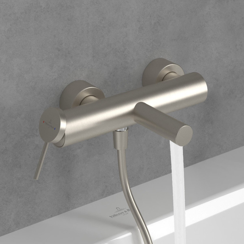 Villeroy&Boch Loop&Friends bateria wannowa ścienna nikiel szczotkowany TVT10650115364