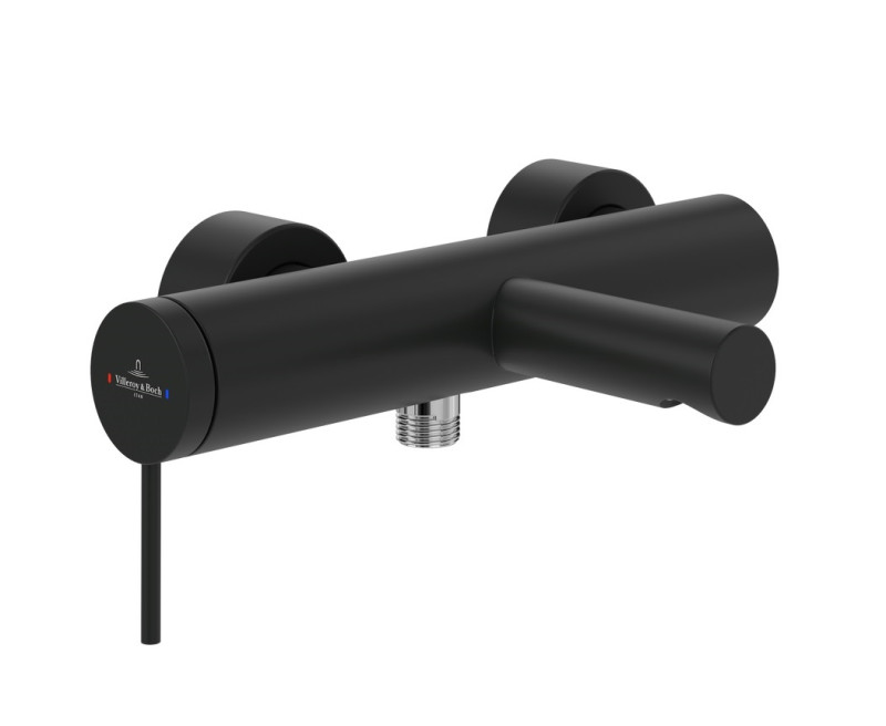 Villeroy&Boch Loop&Friends bateria wannowa ścienna czarny matowy TVT106501153K5