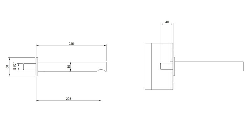 Villeroy&Boch Loop&Friends wylewka wannowa czarny matowy TVT106505153K5