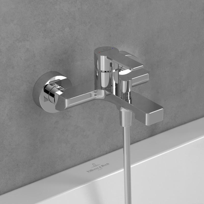 Villeroy&Boch Architectura bateria wannowa ścienna chrom połysk TVT10300200061