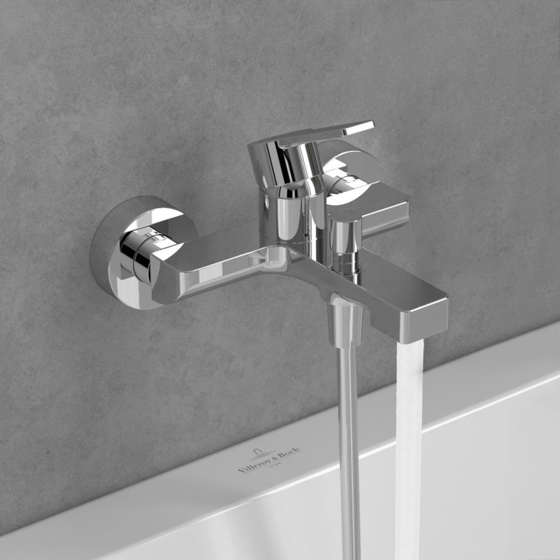 Villeroy&Boch Architectura bateria wannowa ścienna chrom połysk TVT10300200061