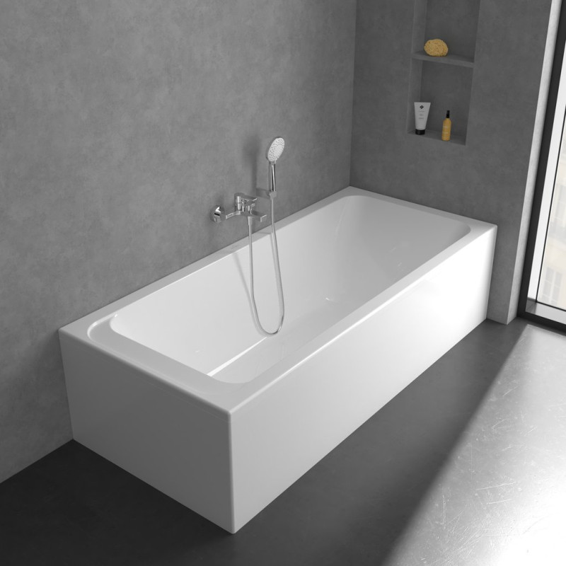 Villeroy&Boch Architectura bateria wannowa ścienna chrom połysk TVT10300200061