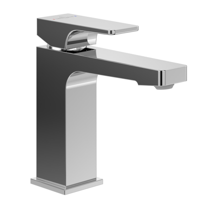 Villeroy&Boch Architectura Square bateria umywalkowa z korkiem automatycznym chrom połysk TVW12500100061