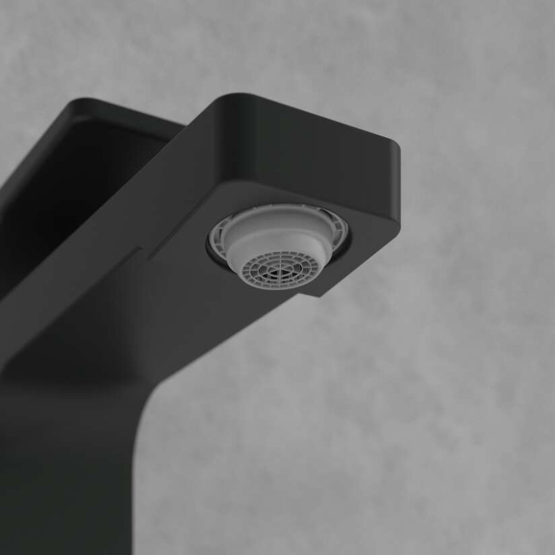 Villeroy&Boch Architectura Square bateria umywalkowa z korkiem automatycznym czarny matowy TVW125001000K5