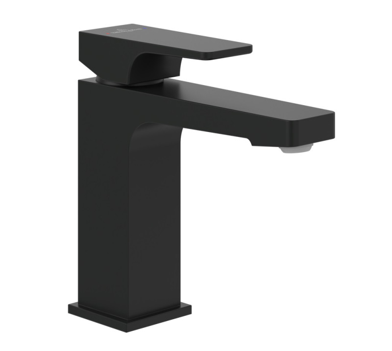 Villeroy&Boch Architectura Square bateria umywalkowa bez korka czarny matowy TVW125004000K5