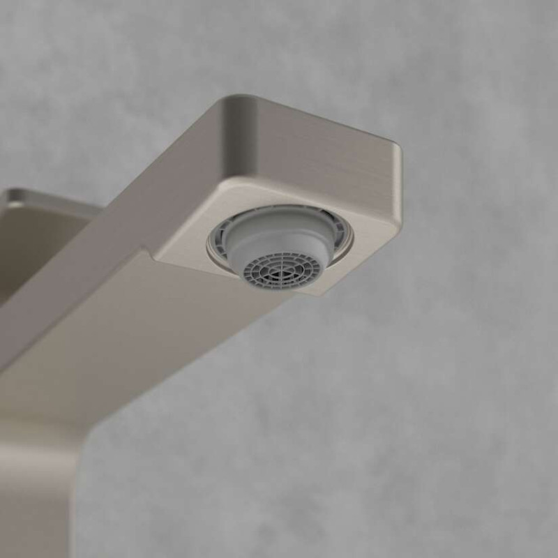 Villeroy&Boch Architectura Square bateria umywalkowa wysoka nikiel szczotkowany TVW12500200064