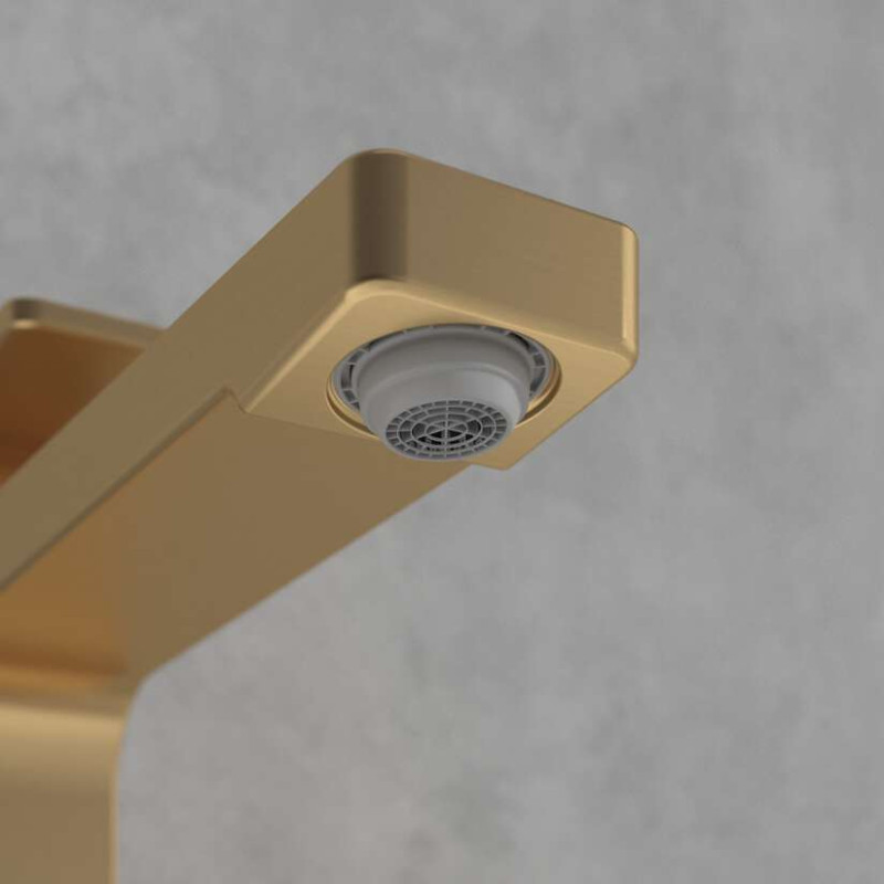 Villeroy&Boch Architectura Square bateria umywalkowa wysoka złoty szczotkowany TVW12500200076