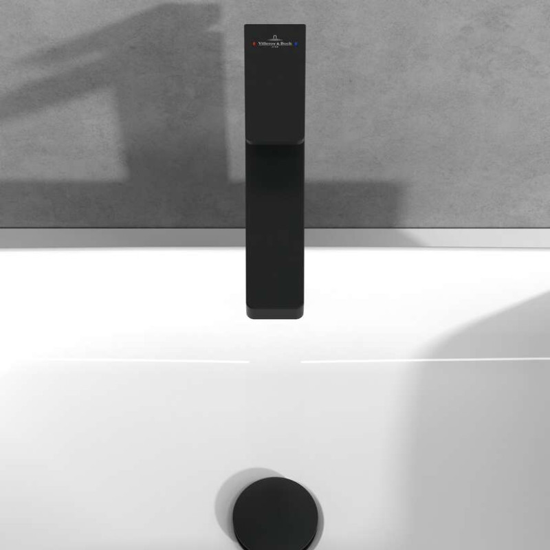 Villeroy&Boch Architectura Square bateria umywalkowa wysoka czarny matowy TVW125002000K5