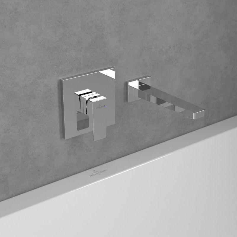 Villeroy&Boch Architectura Square bateria prysznicowa podtynkowa chrom połysk TVS12500200061