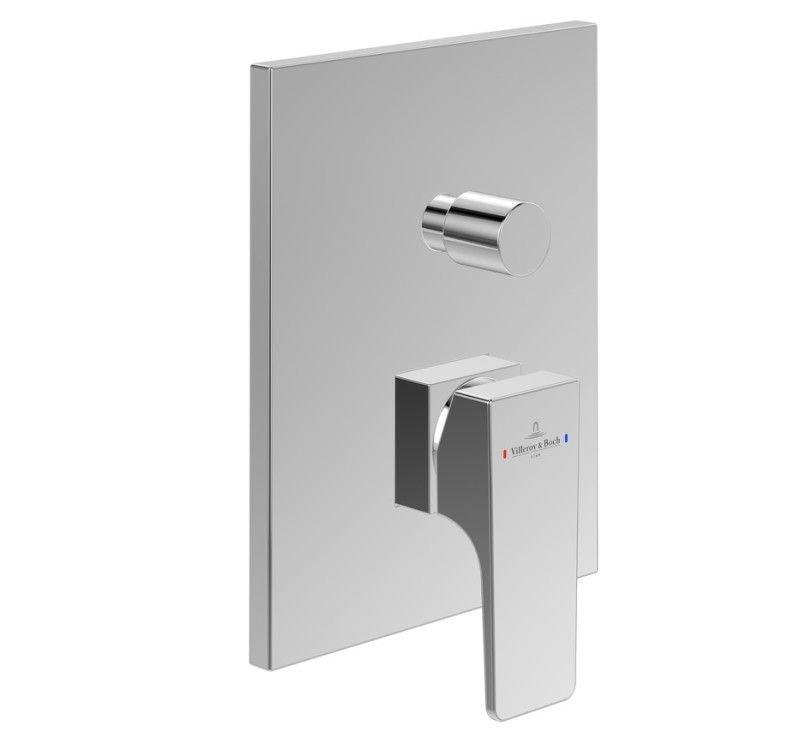 Villeroy&Boch Architectura Square bateria wannowo-prysznicowa podtynkowa chrom połysk TVS12500300061