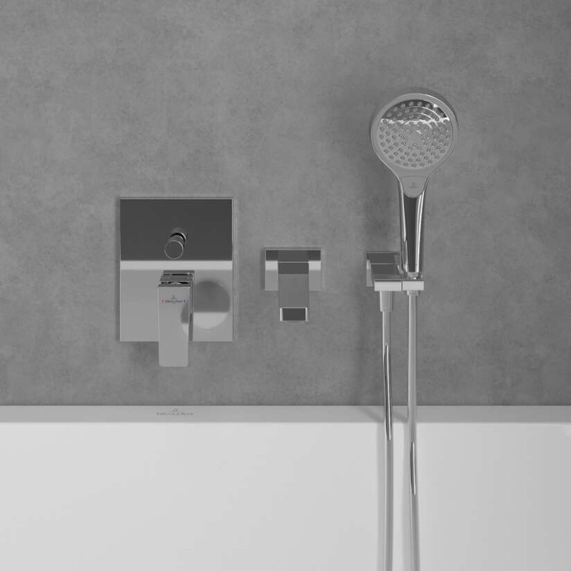 Villeroy&Boch Architectura Square bateria wannowo-prysznicowa podtynkowa chrom połysk TVS12500300061