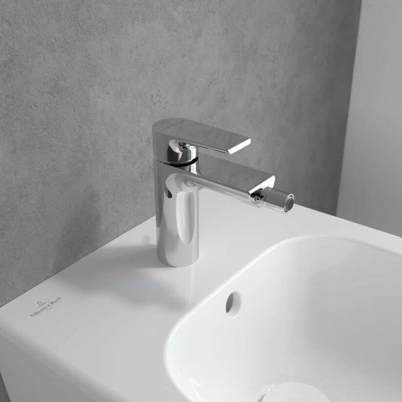 Villeroy&Boch Liberty bateria bidetowa z korkiem automatycznym chrom połysk TVB10700100061