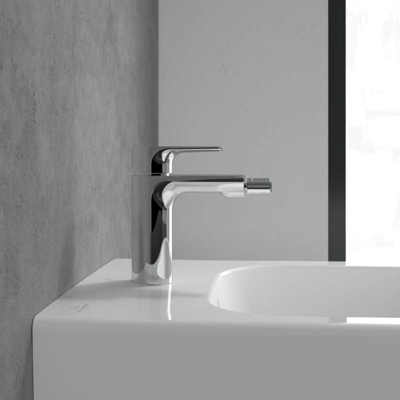 Villeroy&Boch Liberty bateria bidetowa z korkiem automatycznym chrom połysk TVB10700100061
