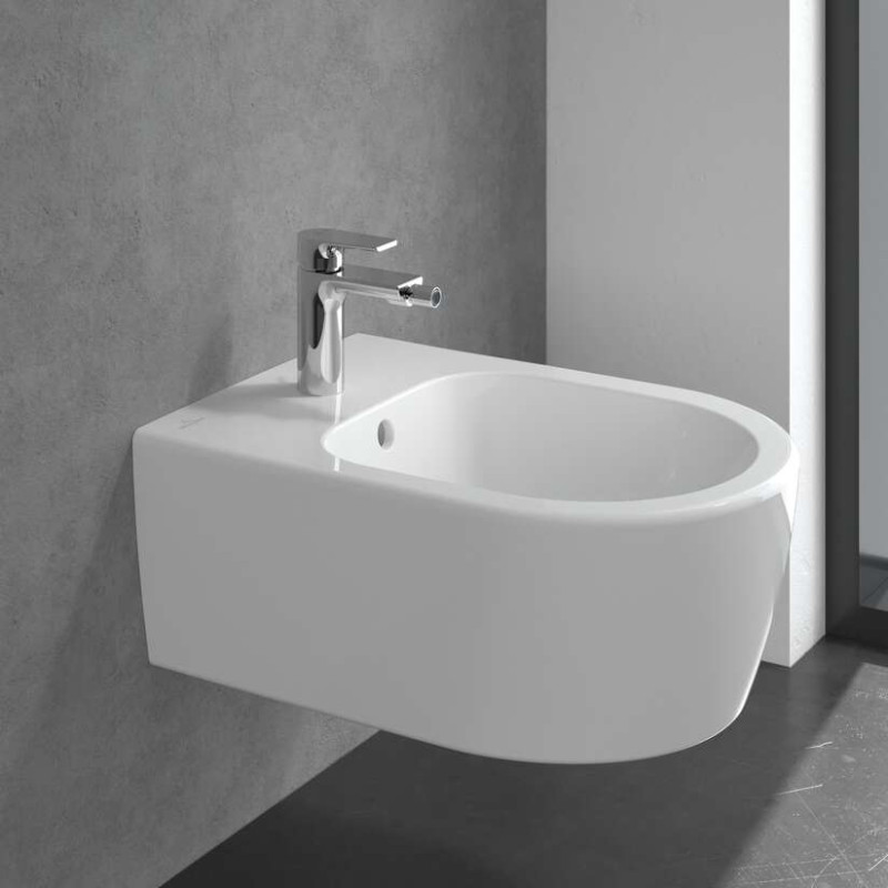 Villeroy&Boch Liberty bateria bidetowa z korkiem automatycznym chrom połysk TVB10700100061