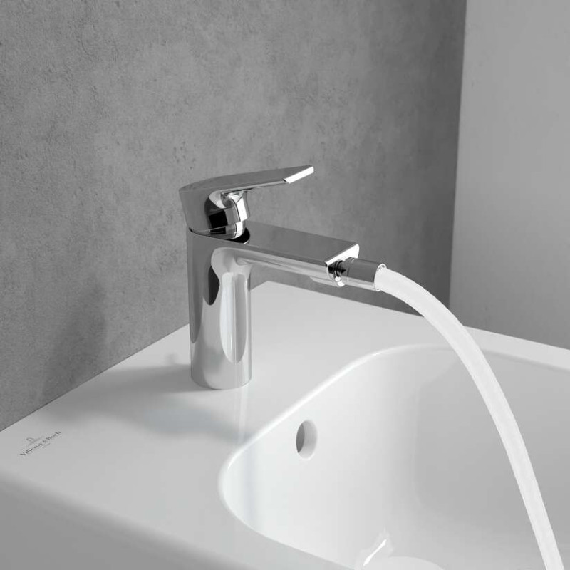 Villeroy&Boch Liberty bateria bidetowa z korkiem automatycznym chrom połysk TVB10700100061