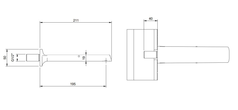Villeroy&Boch Liberty wylewka wannowa chrom połysk TVT10700200061