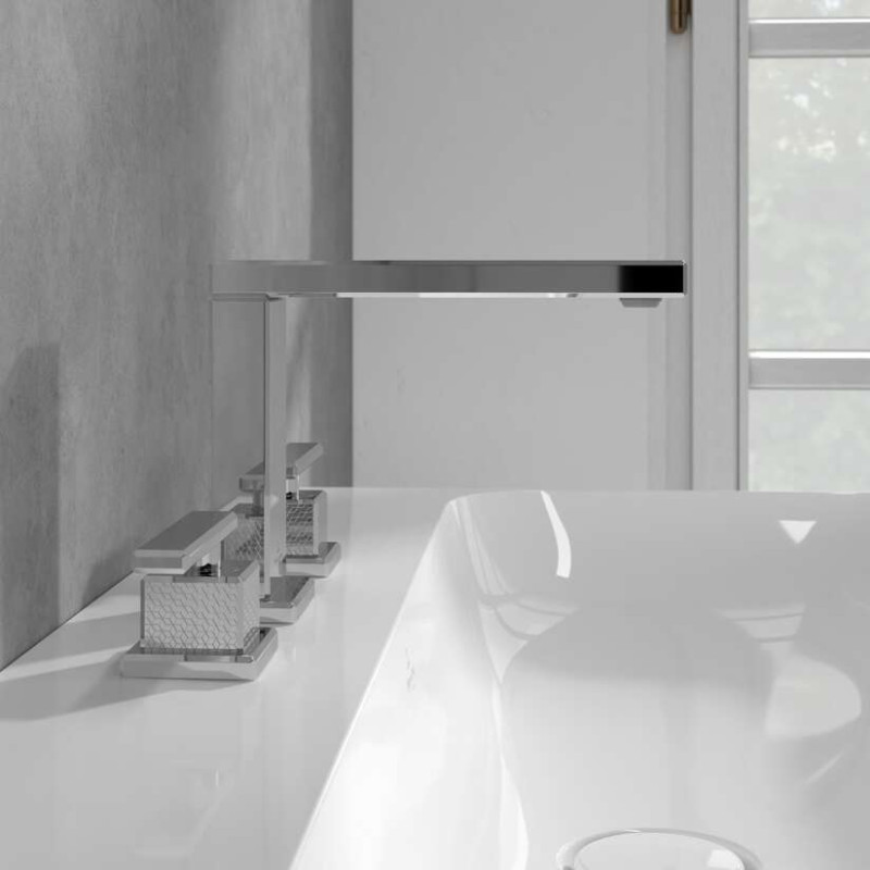 Villeroy&Boch Mettlach bateria umywalkowa trzyotworowa chrom połysk TVW12600200061