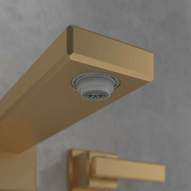 Villeroy&Boch Mettlach bateria umywalkowa podtynkowa trzyotworowa złoty szczotkowany TVW12600400076