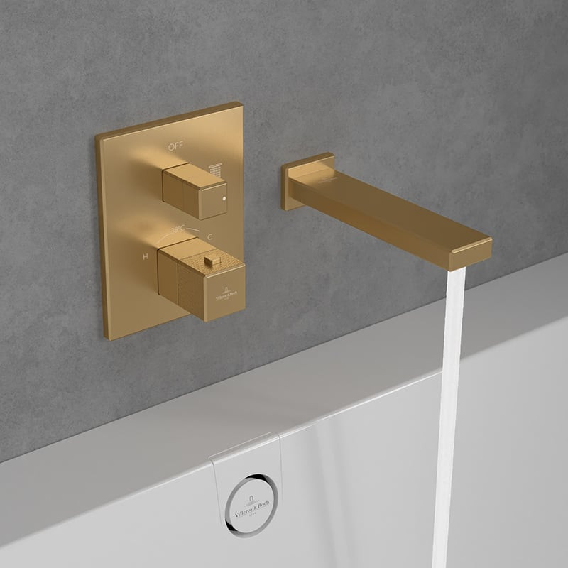 Villeroy&Boch Mettlach wylewka wannowa złoty szczotkowany TVW12600500076