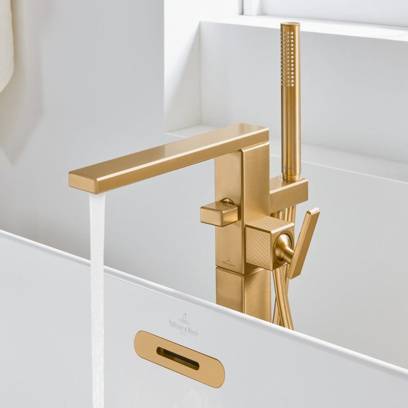 Villeroy&Boch Mettlach bateria wannowa wolnostojąca złoty szczotkowany TVT12600300076