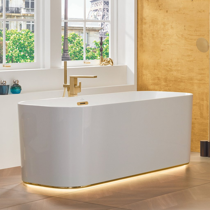 Villeroy&Boch Mettlach bateria wannowa wolnostojąca złoty szczotkowany TVT12600300076