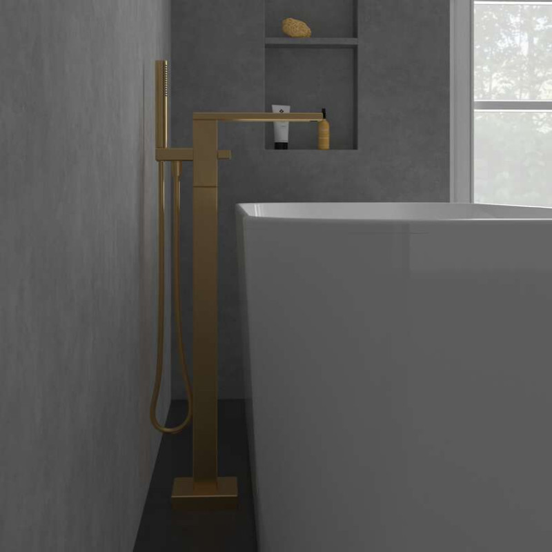 Villeroy&Boch Mettlach bateria wannowa wolnostojąca złoty szczotkowany TVT12600300076