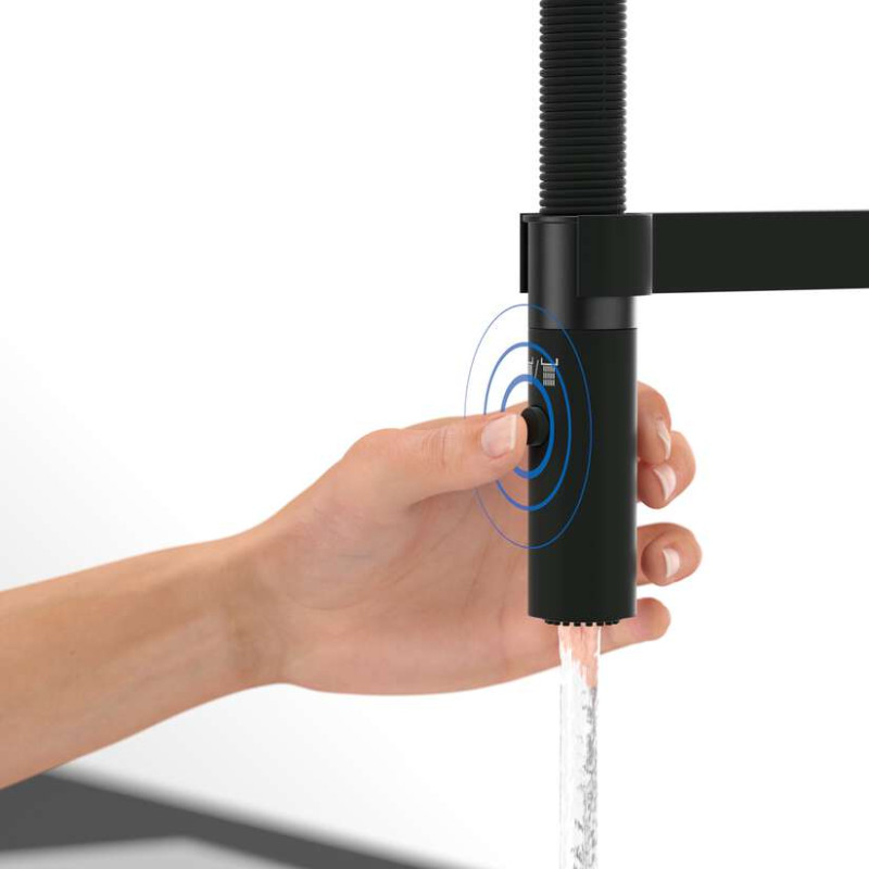 Villeroy&Boch Steel Expert 2.0 bateria kuchenna z elastyczną wylewką czarny mat 92800006