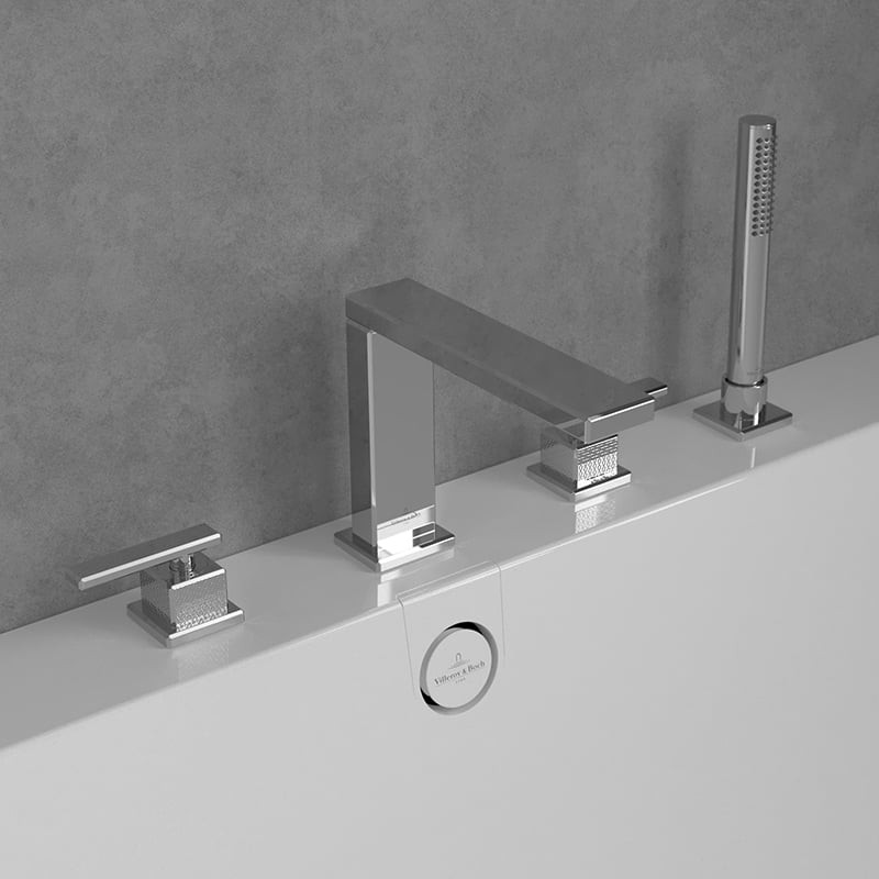 Villeroy&Boch Mettlach bateria wannowa czterootworowa chrom połysk TVT12600200061