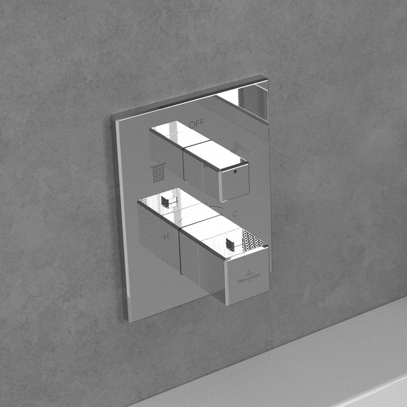 Villeroy&Boch Mettlach termostatyczna bateria wannowo-prysznicowa chrom połysk TVS12600300061