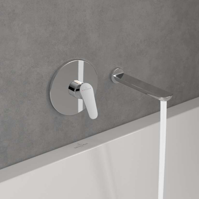 Villeroy&Boch O.Novo wylewka wannowa ścienna chrom połysk TVT10450500061