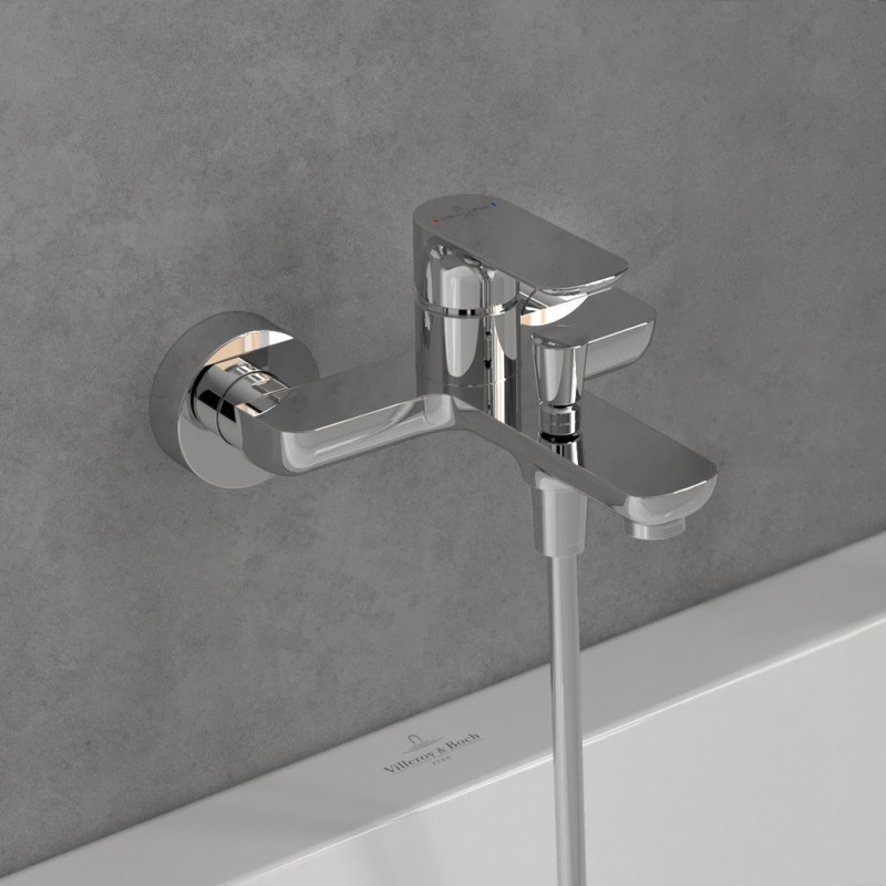 Villeroy&Boch O.Novo bateria wannowa ścienna chrom połysk TVT10400100061