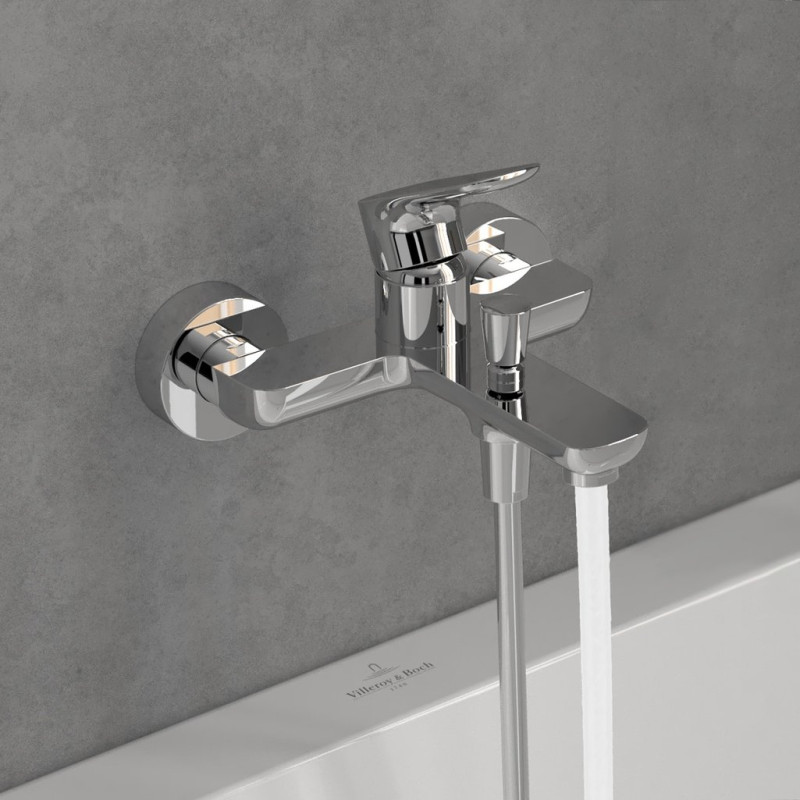 Villeroy&Boch O.Novo bateria wannowa ścienna chrom połysk TVT10400100061