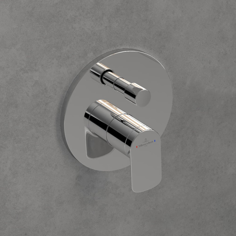 Villeroy&Boch O.Novo bateria wannowo-prysznicowa podtynkowa chrom połysk TVS10435300061