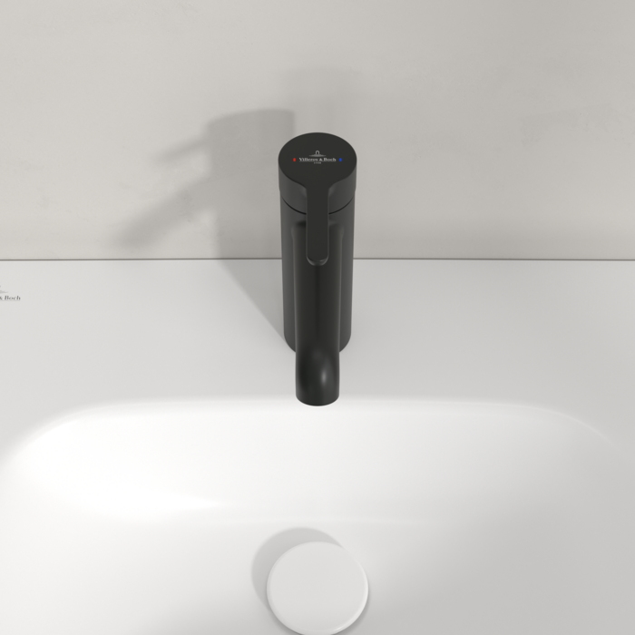 Villeroy&Boch Skyla bateria umywalkowa bez korka czarny mat TVW116004000K5