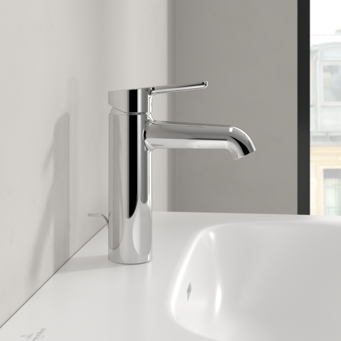 Villeroy&Boch Skyla bateria umywalkowa z korkiem automatycznym chrom połysk TVW11600500061