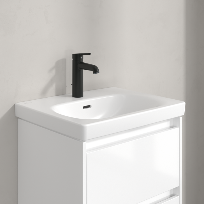 Villeroy&Boch Skyla bateria umywalkowa z korkiem automatycznym czarny mat TVW116005000K5