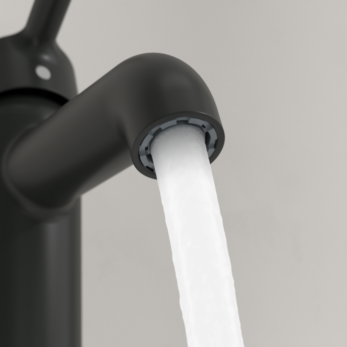 Villeroy&Boch Skyla bateria umywalkowa z korkiem automatycznym czarny mat TVW116005000K5