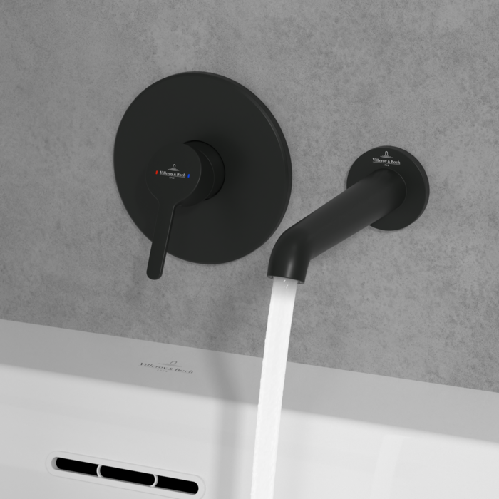 Villeroy&Boch Skyla wylewka wannowa czarny mat TVT116001000K5